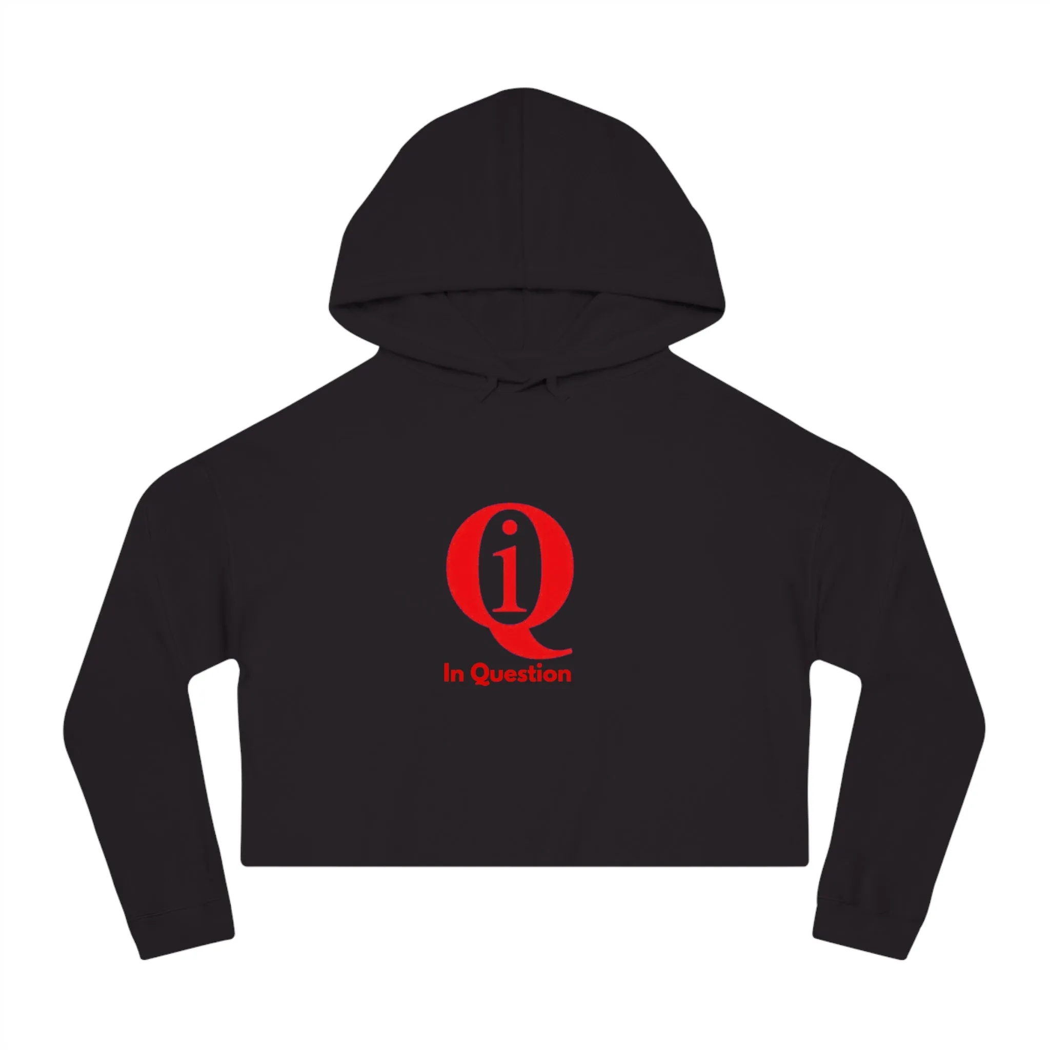 Women’s Cropped Hoodie with 'Q 1% ER' Design - Trendy & Stylish Casual Wear