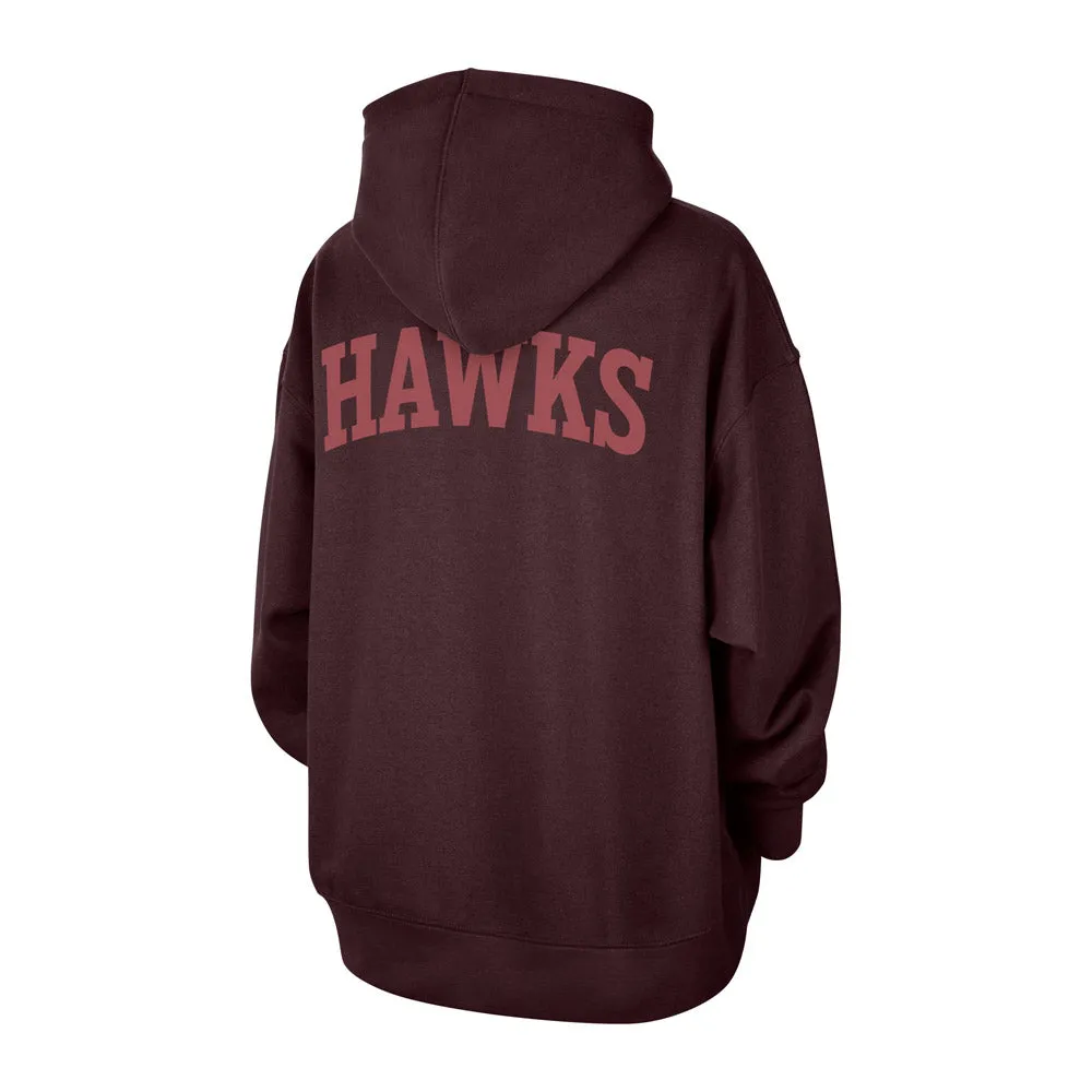 Women's Jordan Oversized Hawks Fleece Hoodie