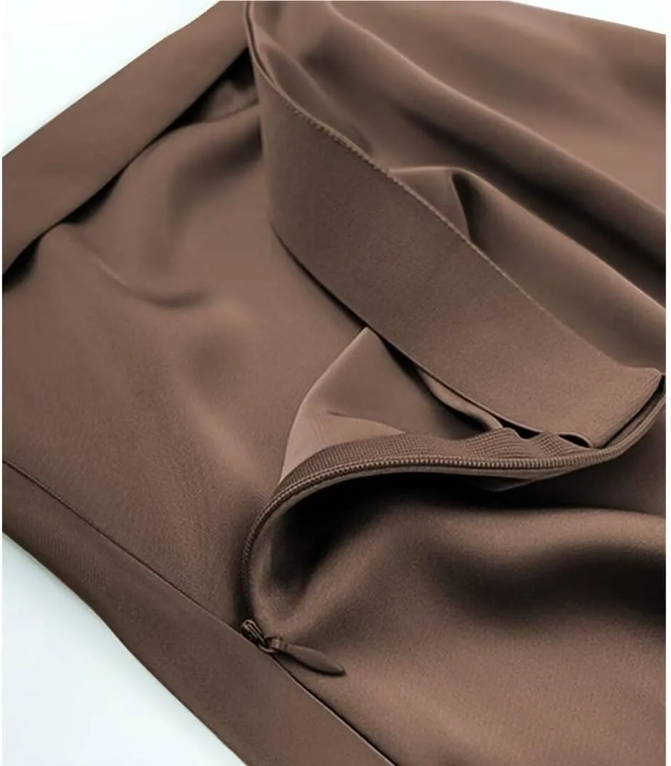 Womens Skirt High Waisted Skirts Satin Skirt Midi Silk Skirts for Women Skirts for Women Trendy