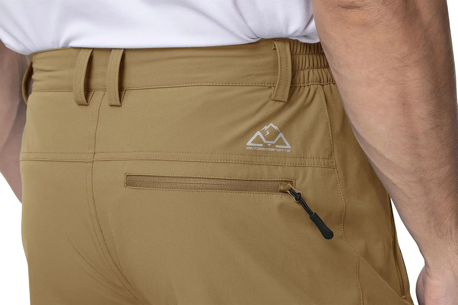 YSENTO Men's Cargo Hiking Pants Lightweight 5 Zipper Pockets Stretch Quick Dry Camping Fishing Travel Pants