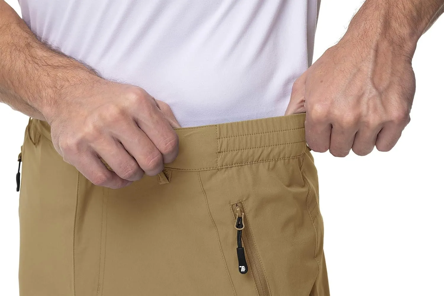 YSENTO Men's Cargo Hiking Pants Lightweight 5 Zipper Pockets Stretch Quick Dry Camping Fishing Travel Pants